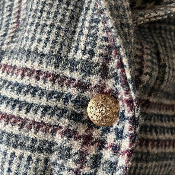 J. Crew Plaid Blazer Cream Black Schoolgirl Preppy Casual Formal Academi… - Picture 3 of 9